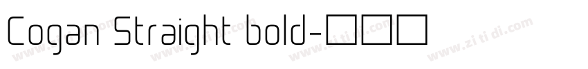 Cogan Straight bold字体转换 Cogan Straight bold字体转换